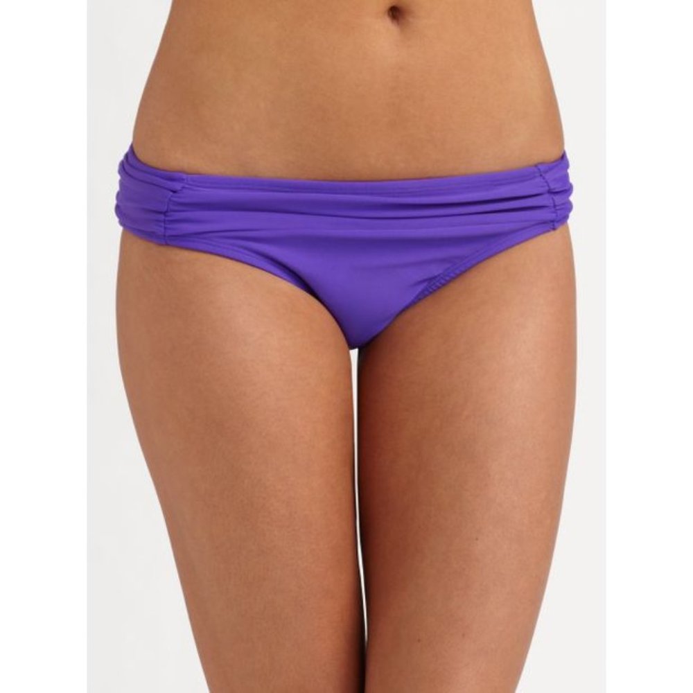 Shoshanna Purple Ruched Bikini Bottom Size S